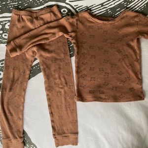 Rylee + Cru Pajama set 🦊 4-5Y